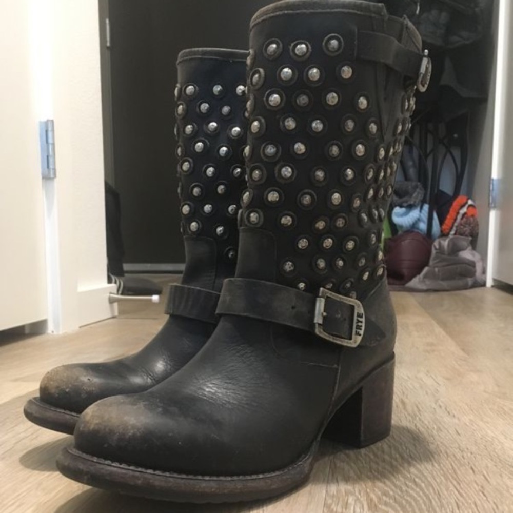 Frye Leather Moto Boot